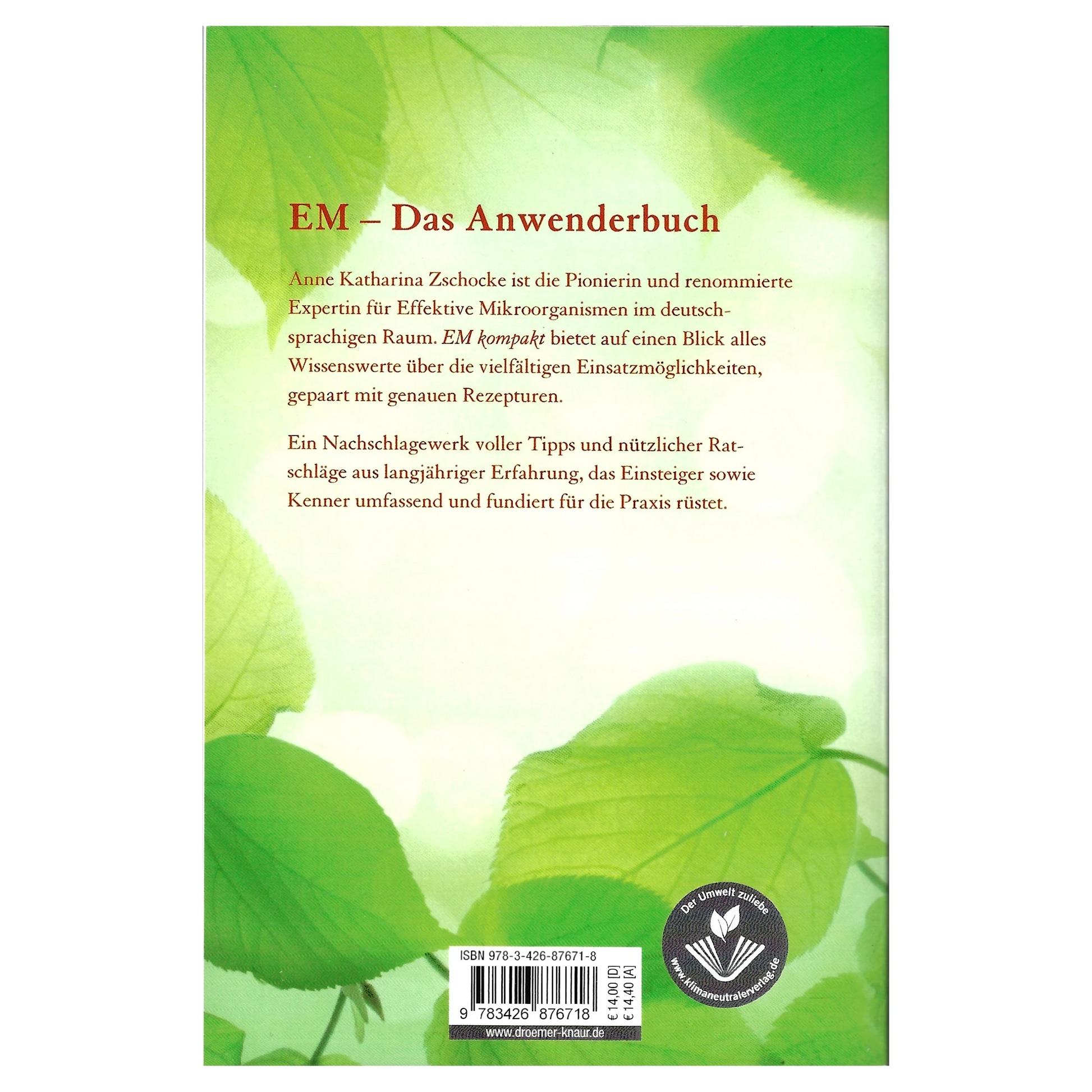 Das Buch EM Kompakt von Dr. Anne Katharina Zschocke Rückseite